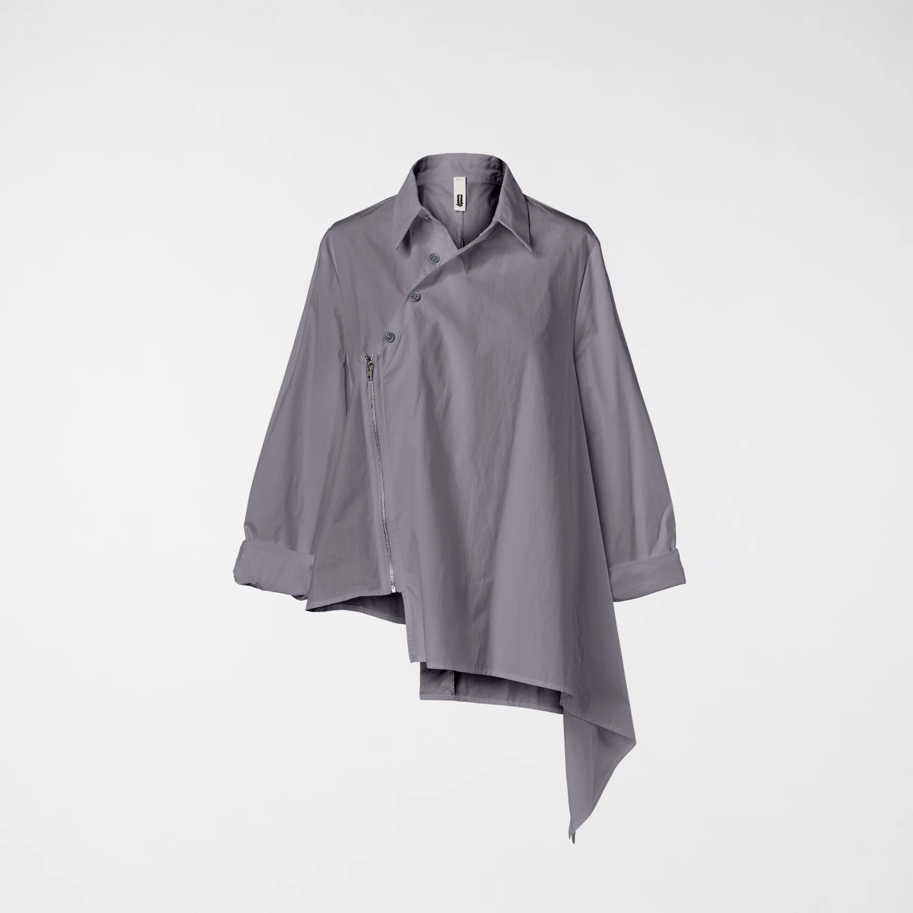 ASYMMETRIC SHIRT WITH ZIP - Image 3