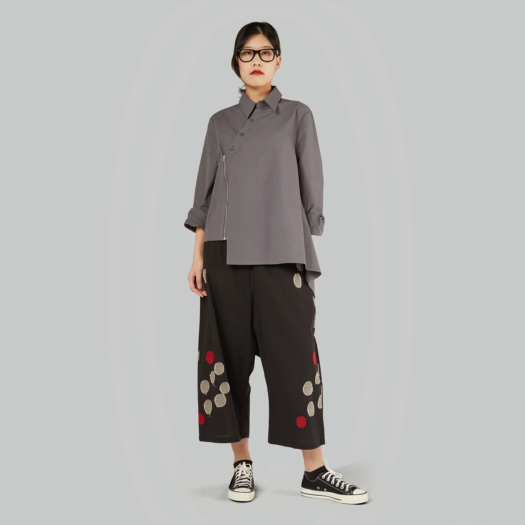 ASYMMETRIC SHIRT WITH ZIP - Image 9