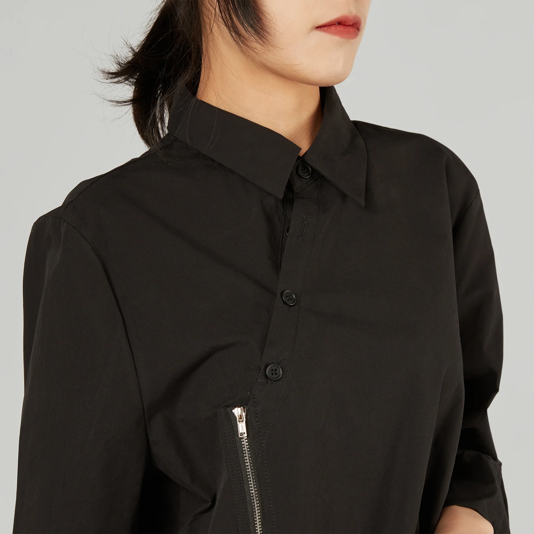 ASYMMETRIC SHIRT WITH ZIP - Image 15
