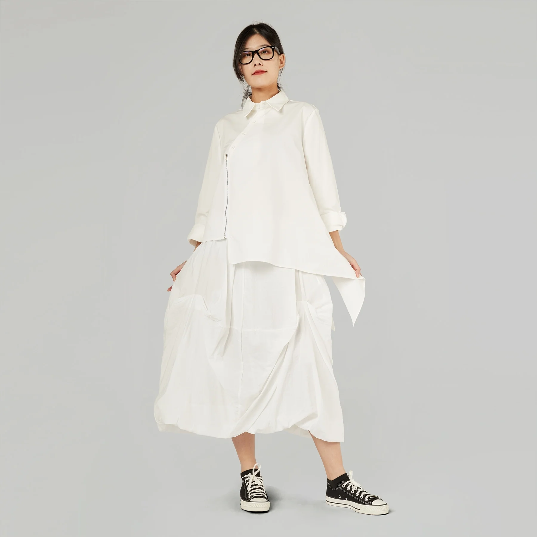 ASYMMETRIC SHIRT WITH ZIP - Image 18