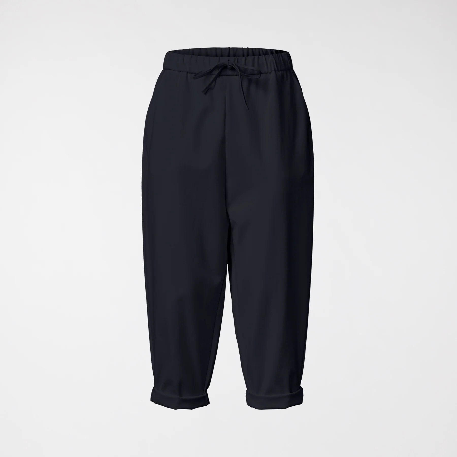 BAGGY PANTS IN PUNTO MILANO FABRIC - Image 5