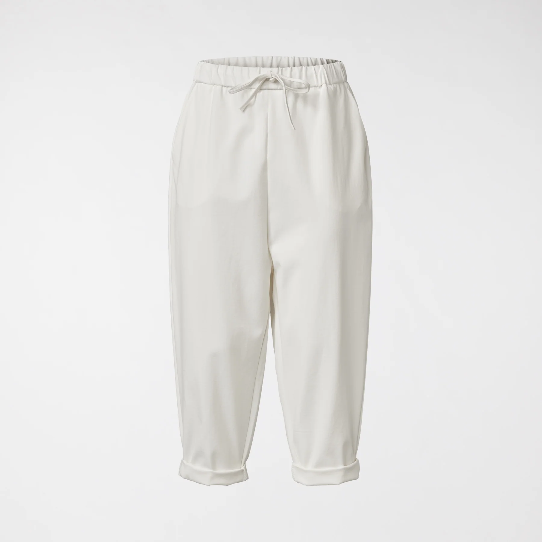 BAGGY PANTS IN PUNTO MILANO FABRIC - Image 6