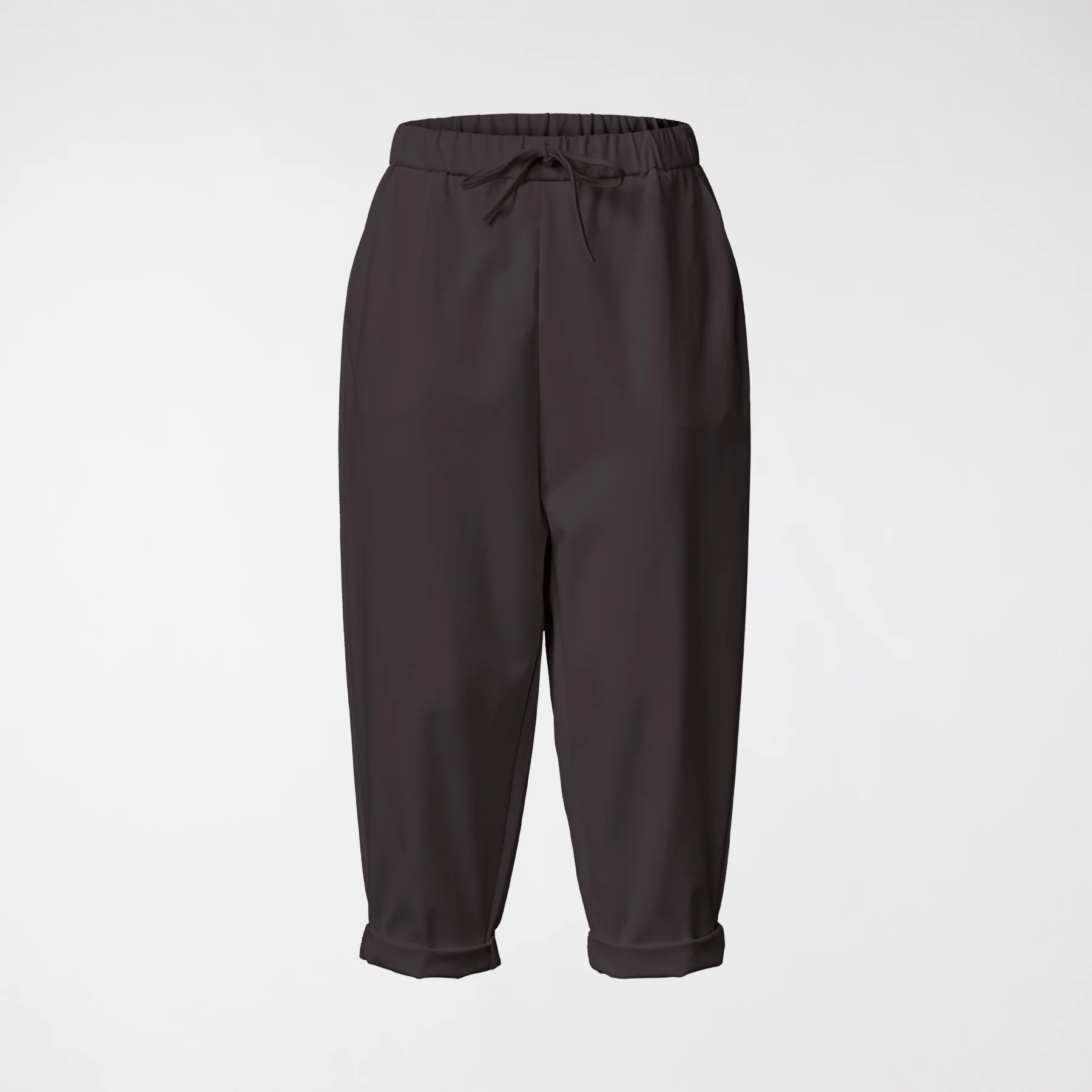 BAGGY PANTS IN PUNTO MILANO FABRIC - Image 7