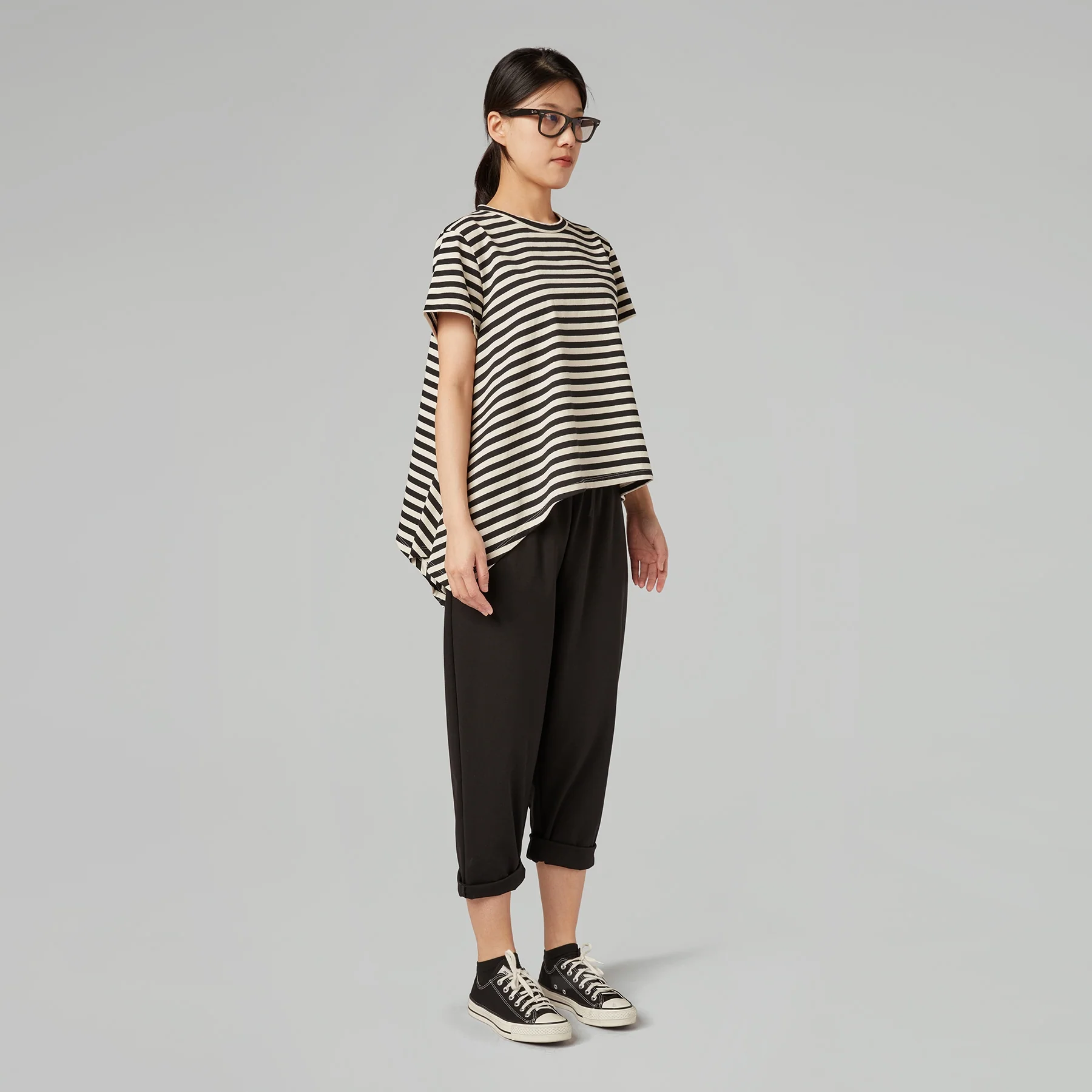 BAGGY PANTS IN PUNTO MILANO FABRIC - Image 8