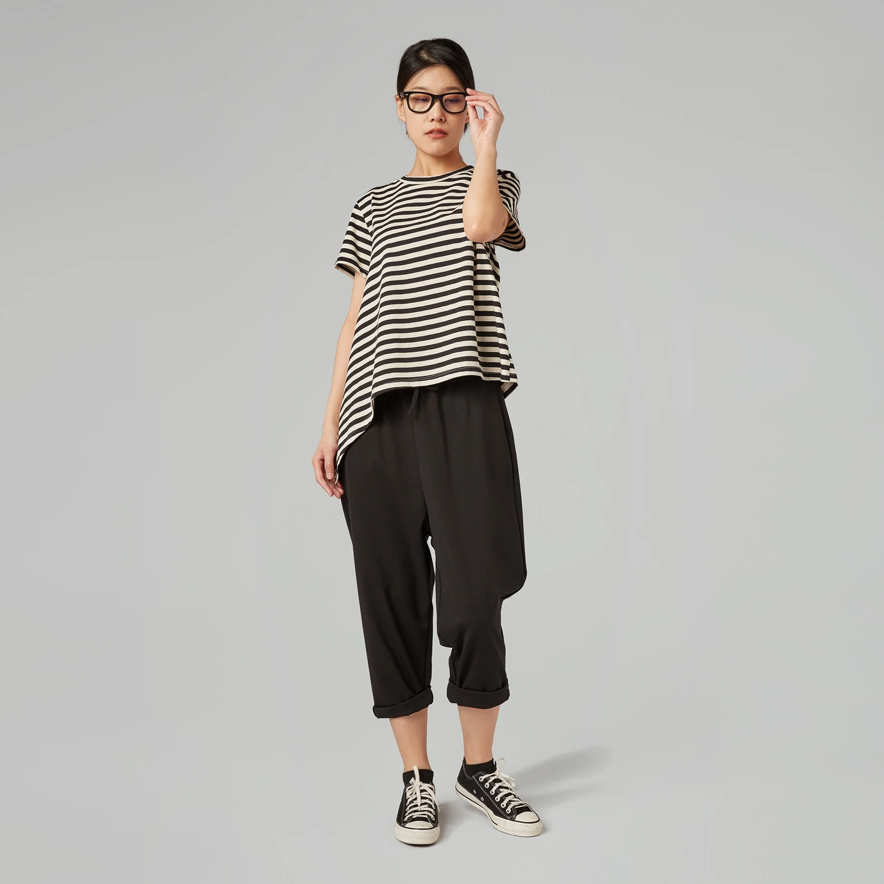 BAGGY PANTS IN PUNTO MILANO FABRIC - Image 9