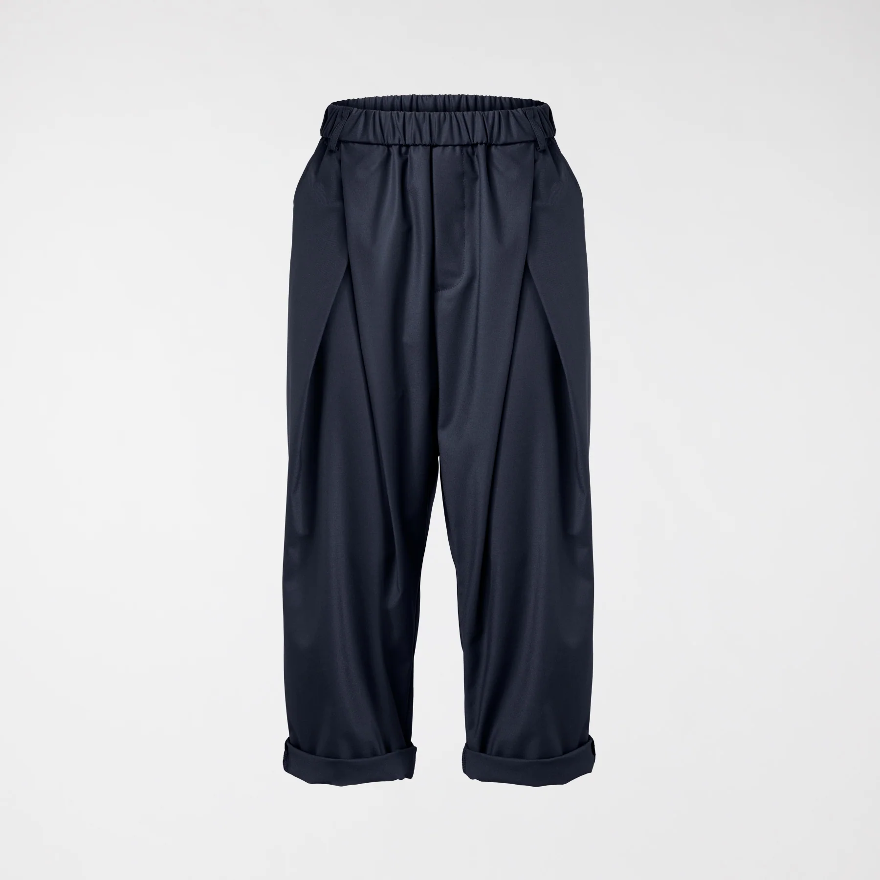 BARREL TROUSERS WITH CROSSED PLEATS - Image 6