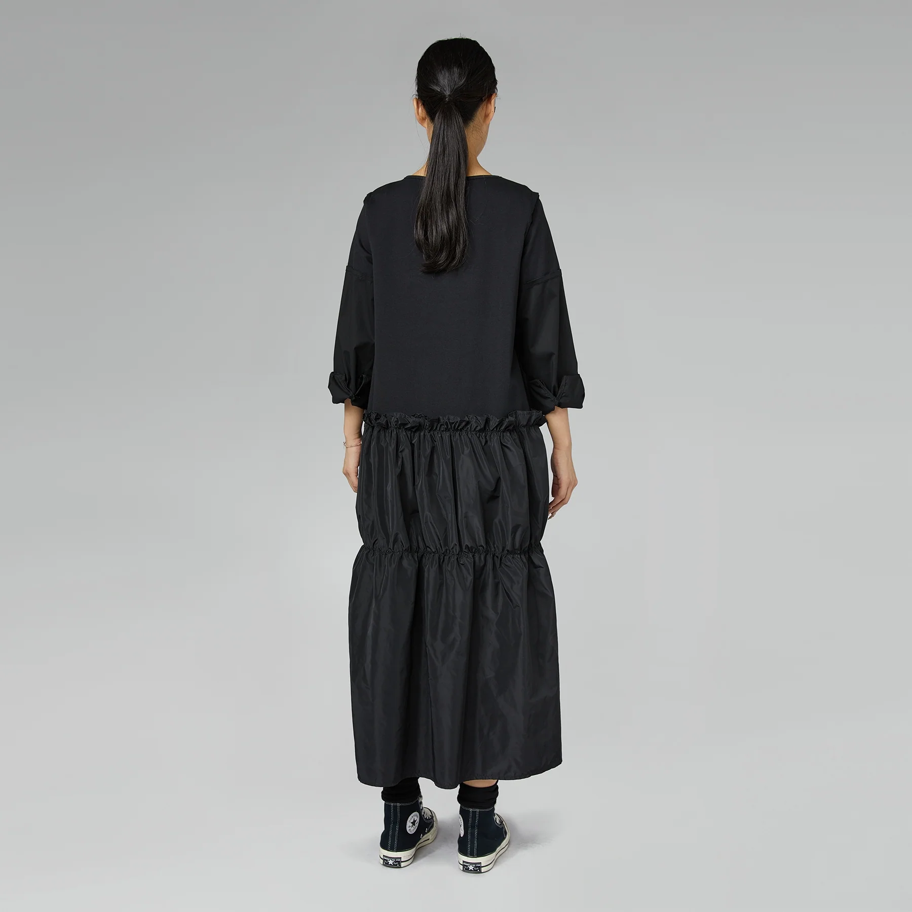 DRESS WITH SKIRT IN TAFFETA - Image 4