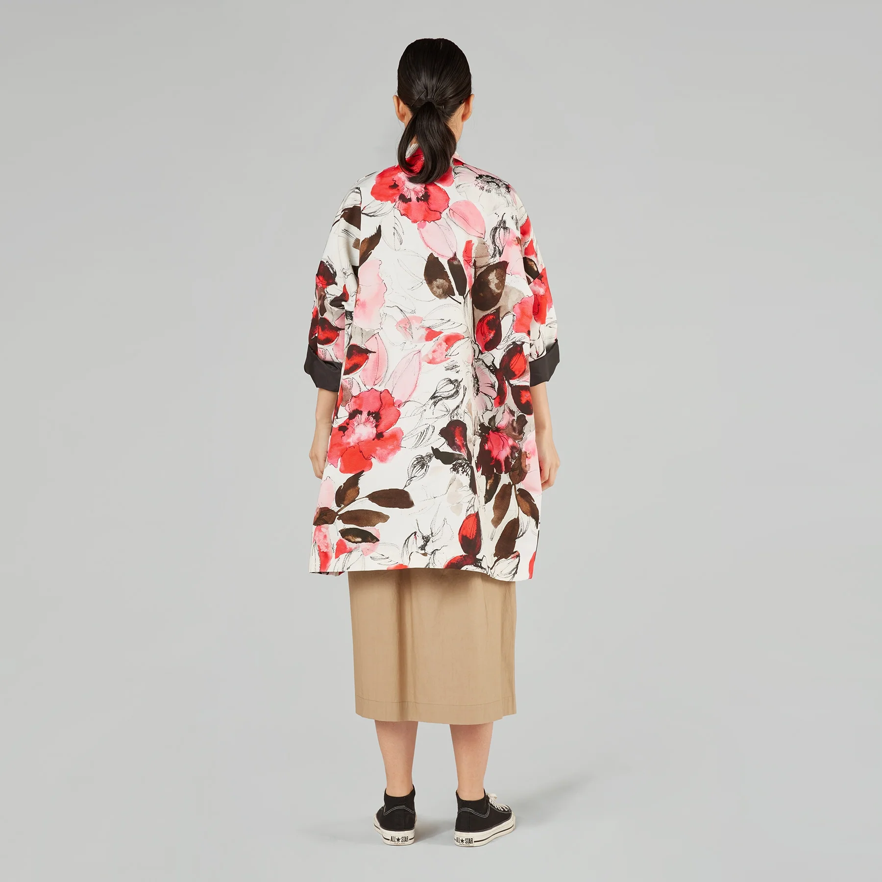KIMONO JACKET IN PASTEL TONES FLOWERS - Image 5