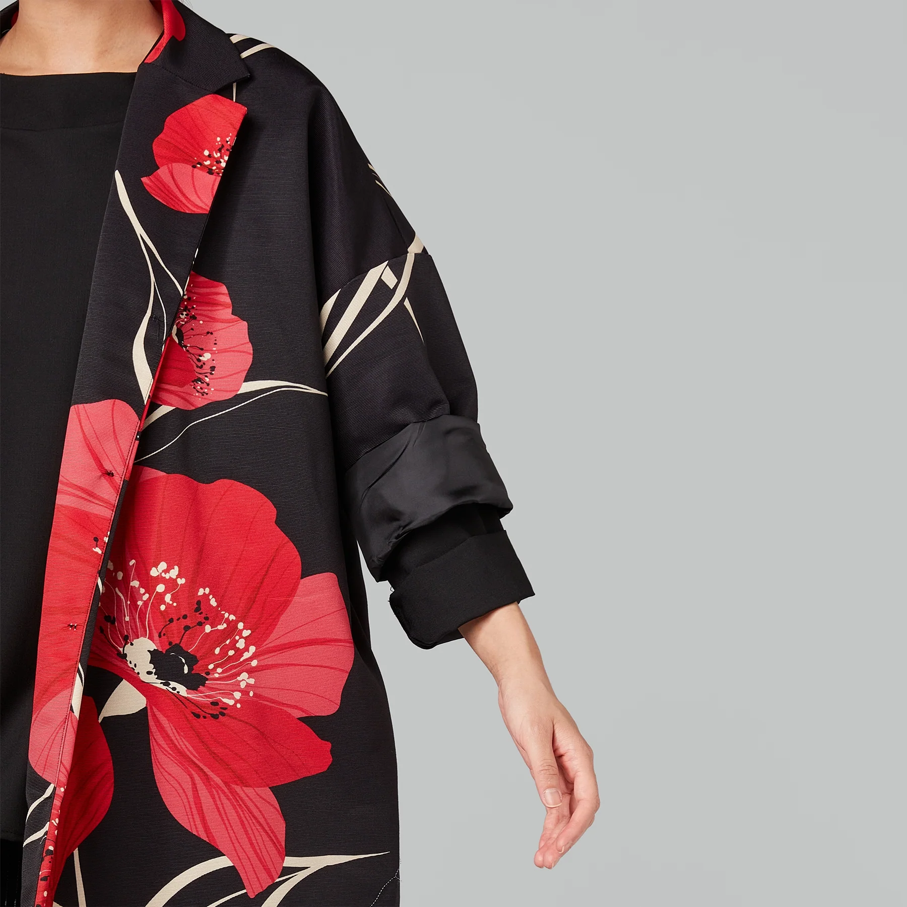 KIMONO JACKET WITH POPPY - Image 5