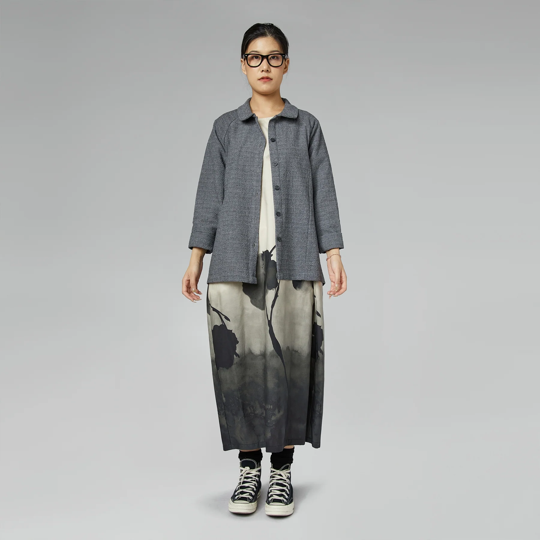 MELANGE SHIRT IN COTTON BLEND - Image 7