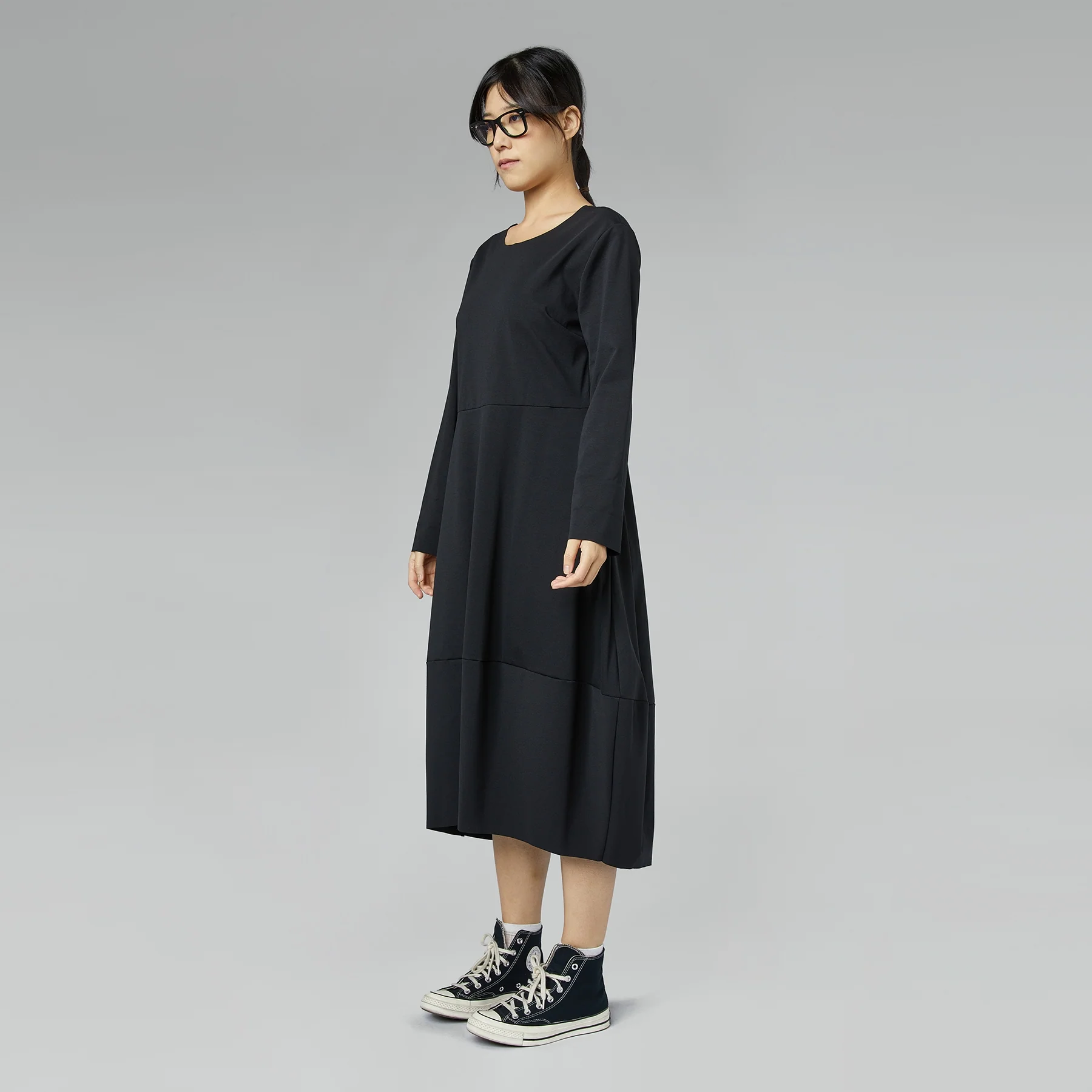 MILAN STITCH DRESS GRAY - Image 3