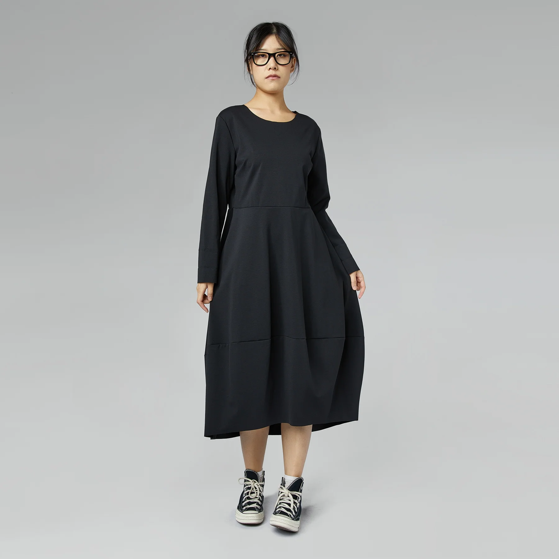 MILAN STITCH DRESS GRAY - Image 4