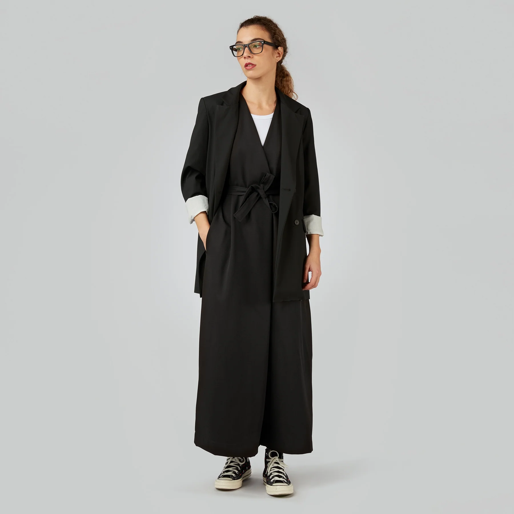 PALAZZO JUMPSUIT WITH BELT - Image 12