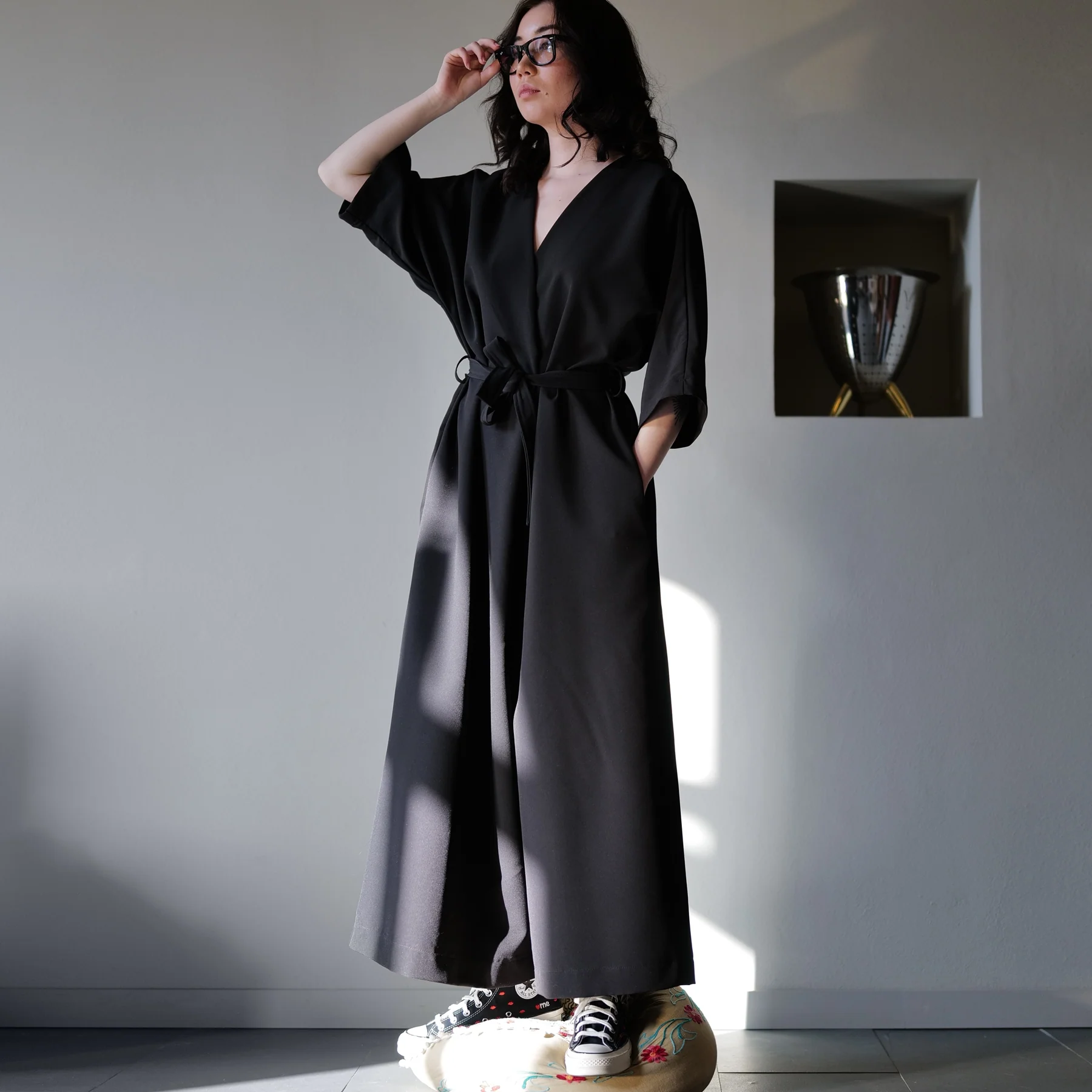PALAZZO JUMPSUIT WITH BELT - Image 6