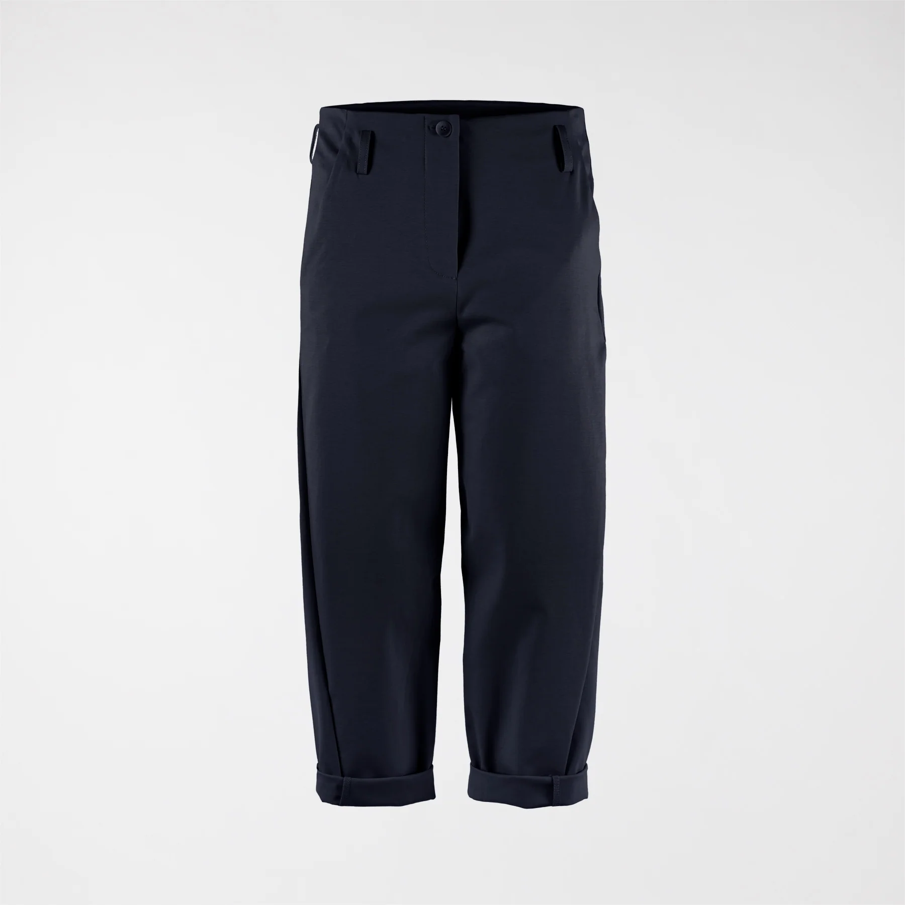 PANTS IN PUNTO MILANO FABRIC WITH BELT LOOP - Image 8