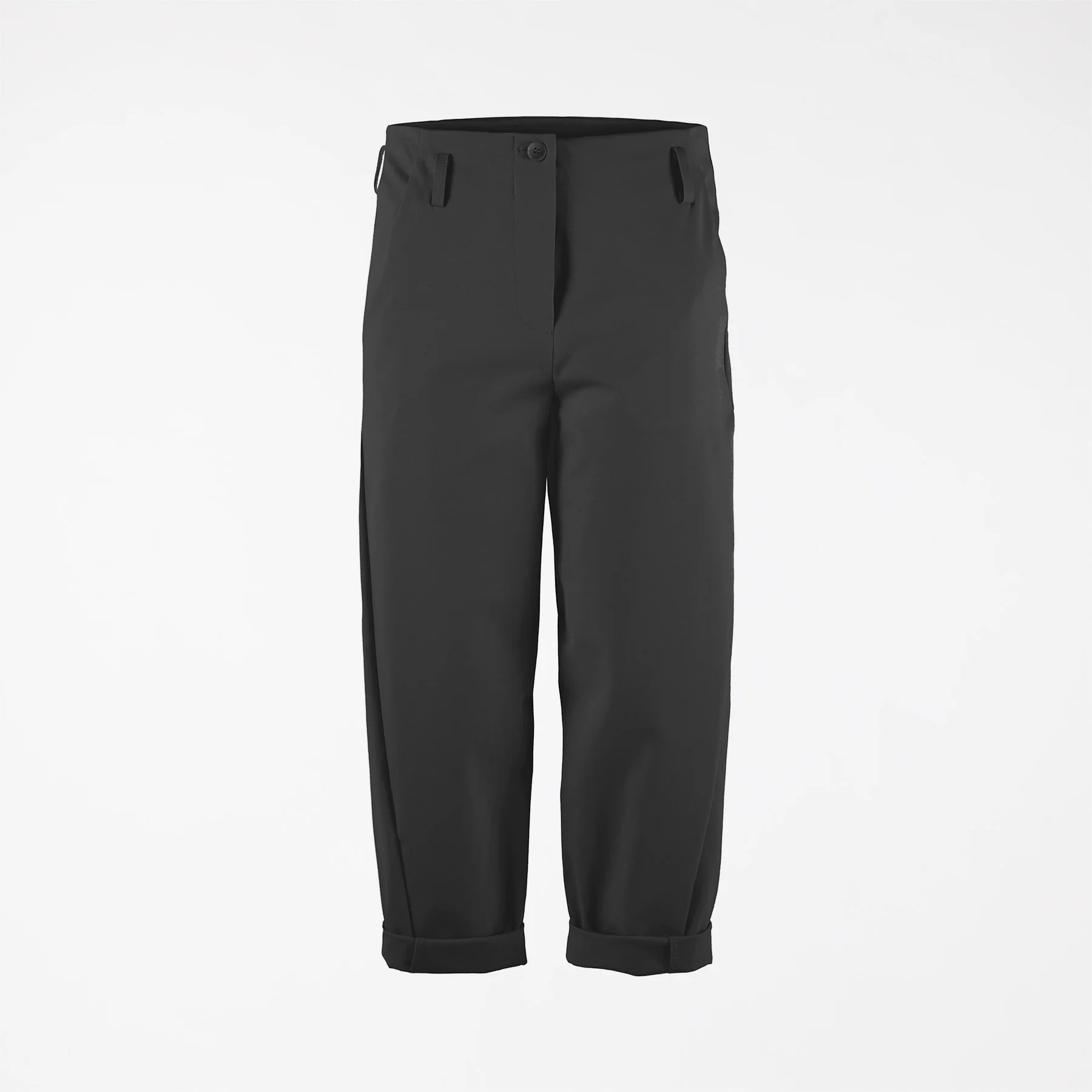 PANTS IN PUNTO MILANO FABRIC WITH BELT LOOP - Image 9