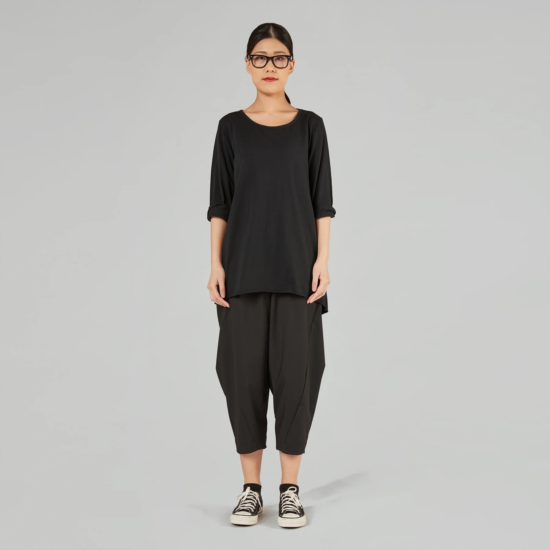 POINTED TROUSERS WITH ELASTIC WAISTBAND - Image 3
