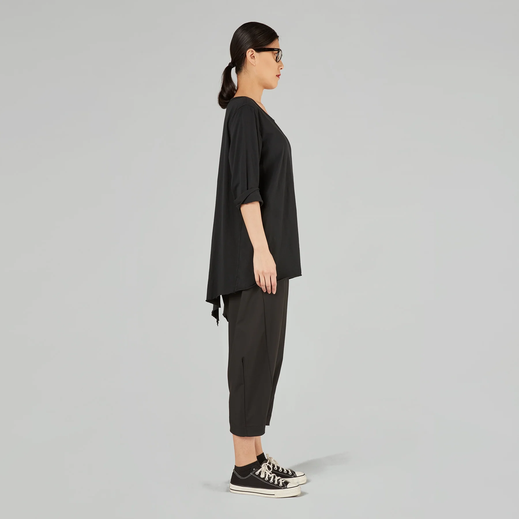 POINTED TROUSERS WITH ELASTIC WAISTBAND - Image 4
