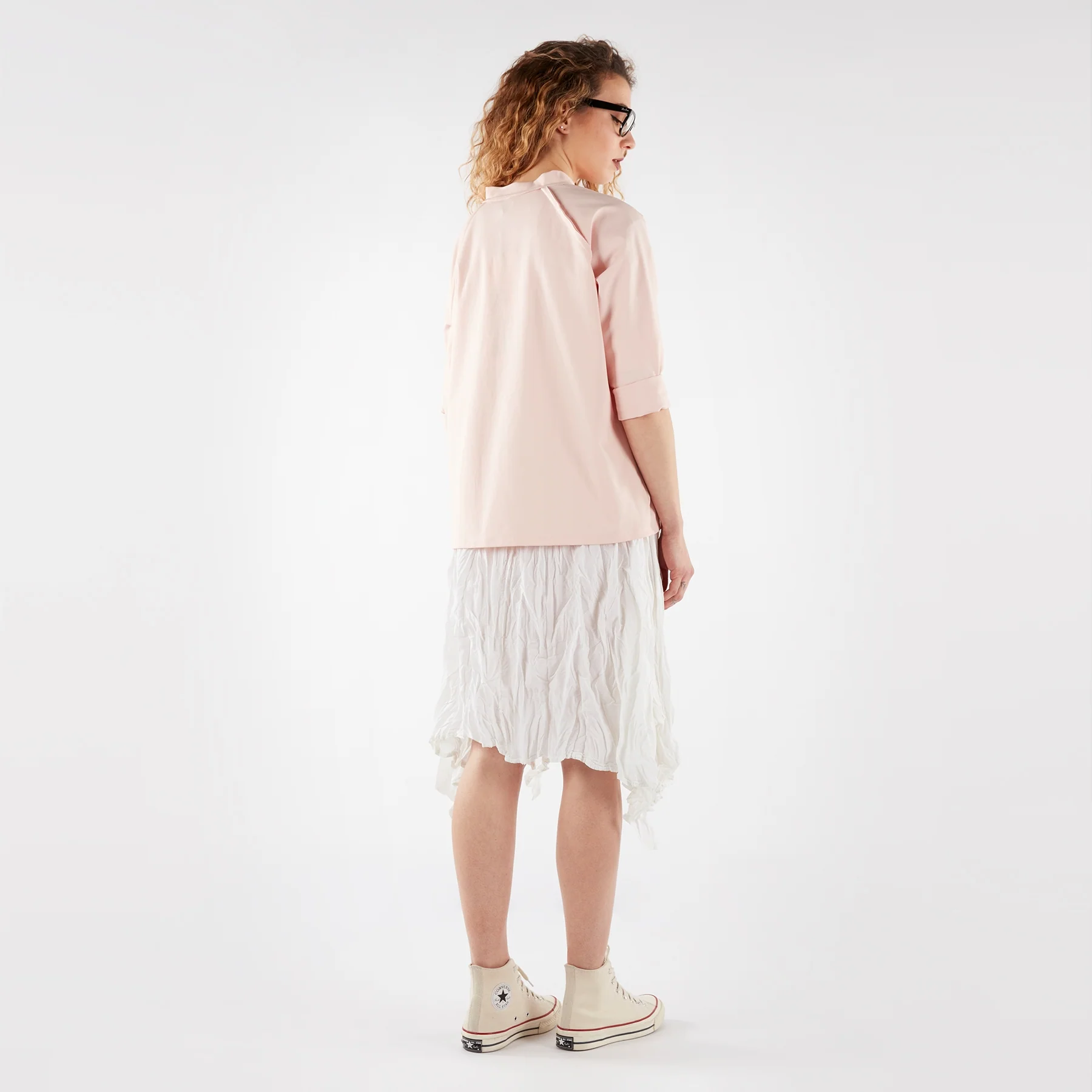 PUNTO MILANO FABRIC T-SHIRT WITH POLO NECK - Image 12