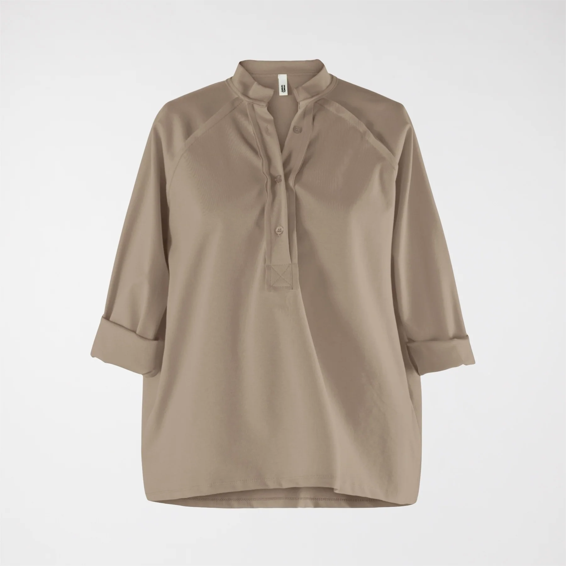 PUNTO MILANO FABRIC T-SHIRT WITH POLO NECK - Image 17