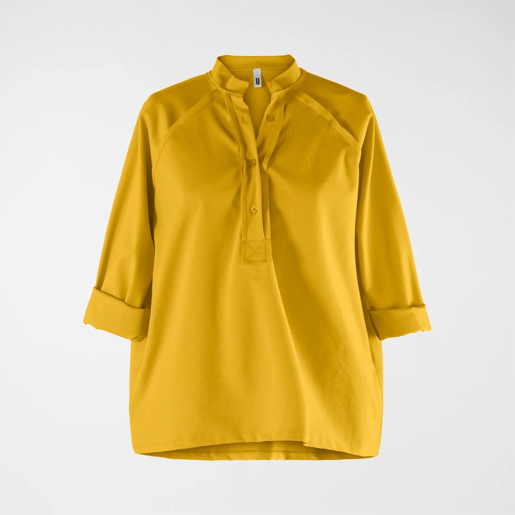 PUNTO MILANO FABRIC T-SHIRT WITH POLO NECK - Image 9