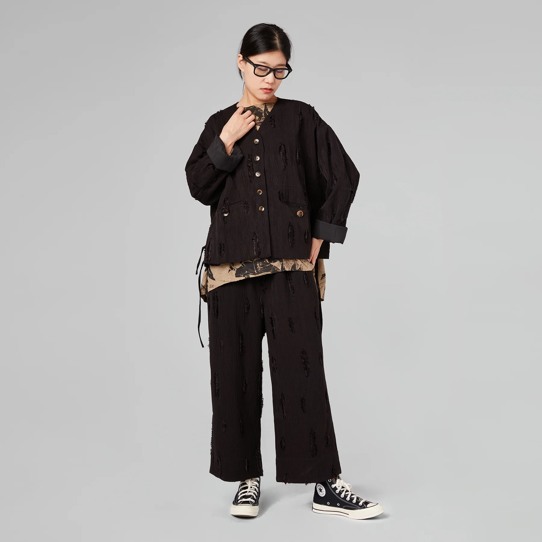 STRAIGHT TROUSERS IN FIL COUPE' - Image 5