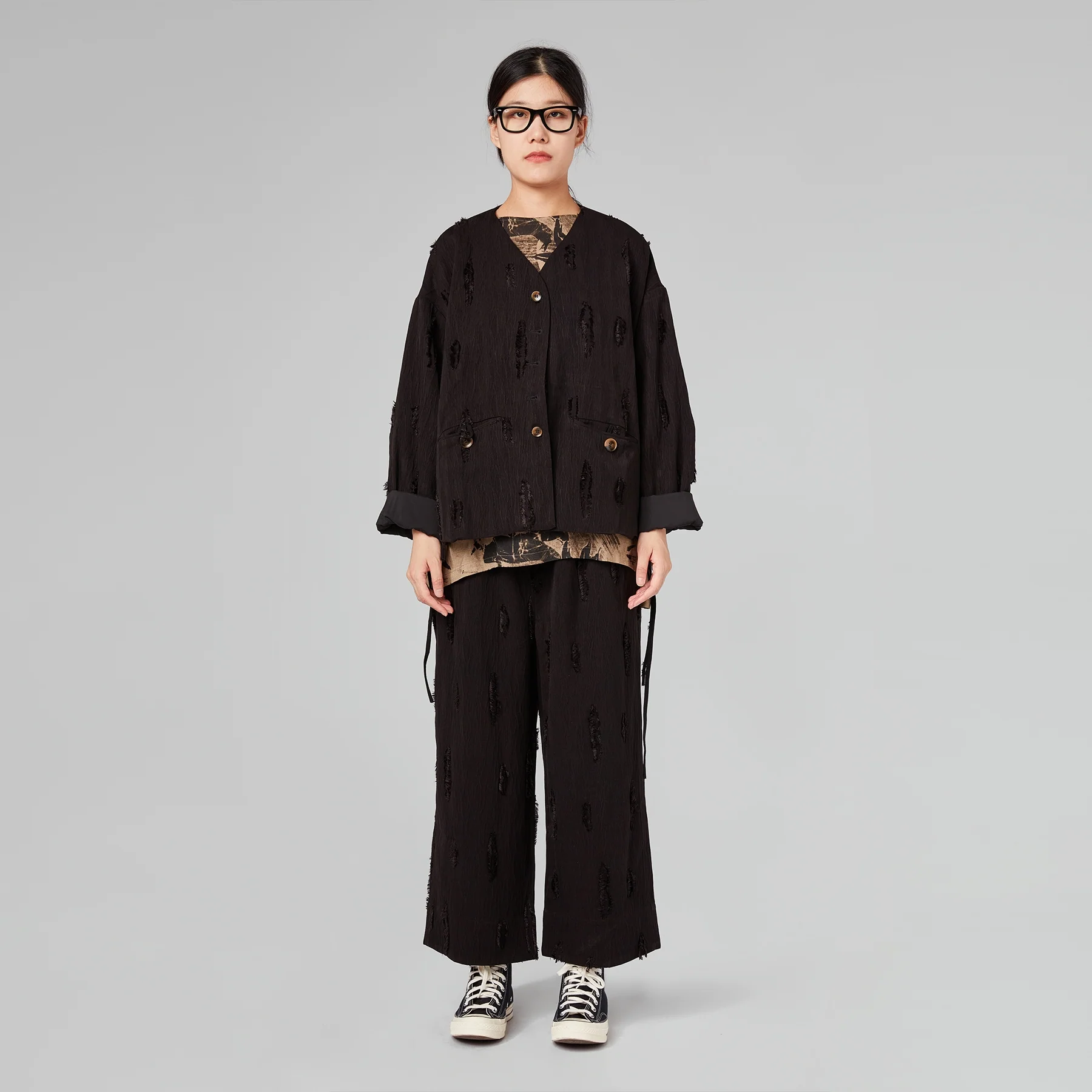 STRAIGHT TROUSERS IN FIL COUPE' - Image 6