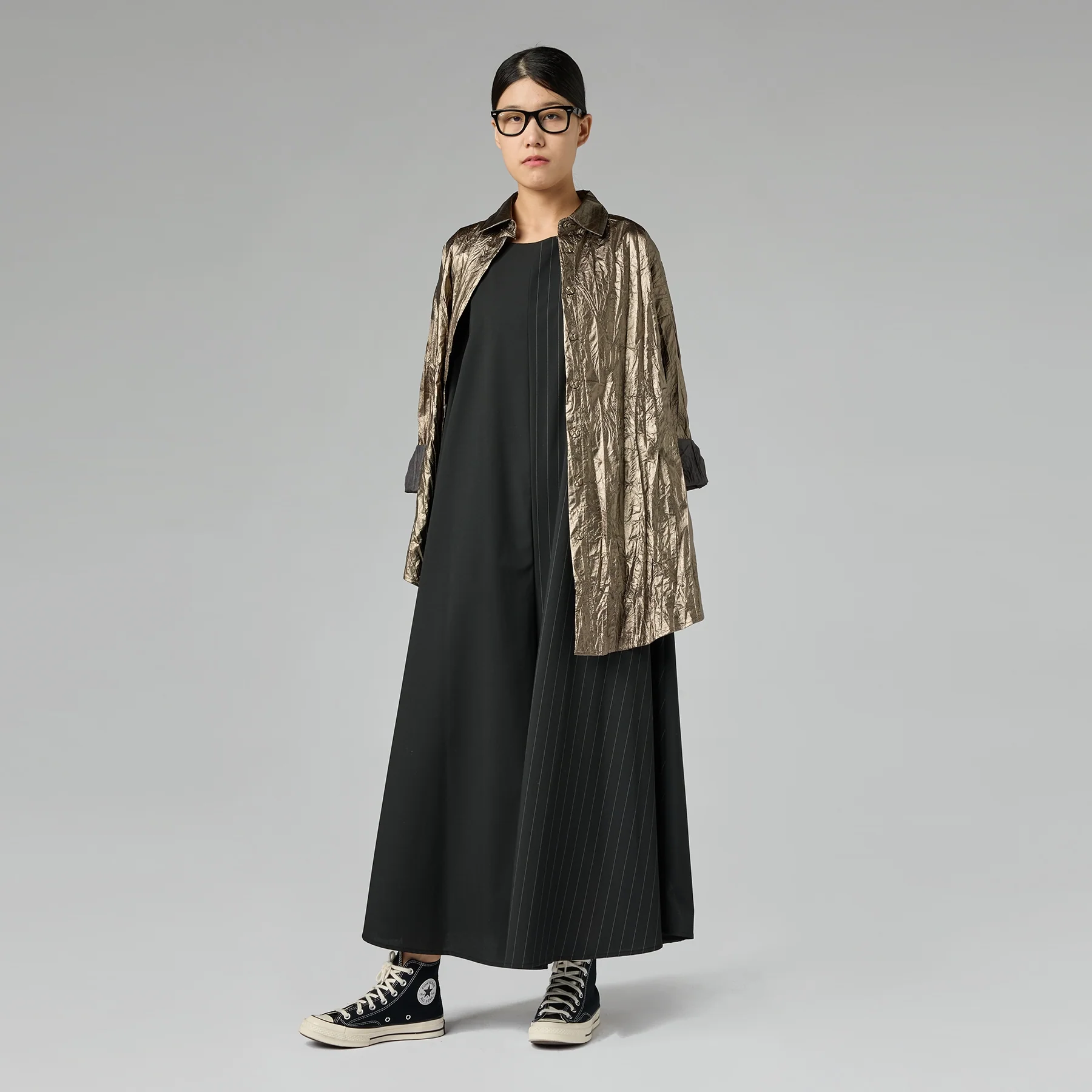 SUIT IN TWO FABRICS - Image 5