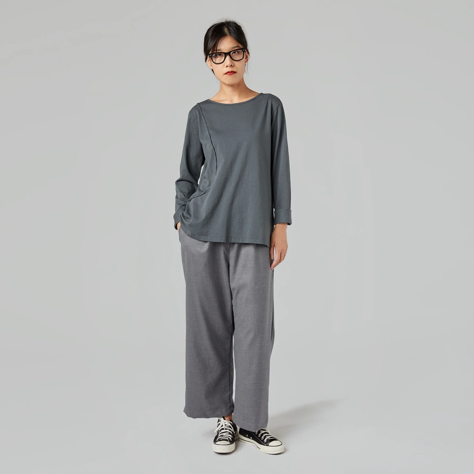 T-SHIRT WITH SEAM DETAIL - Image 8