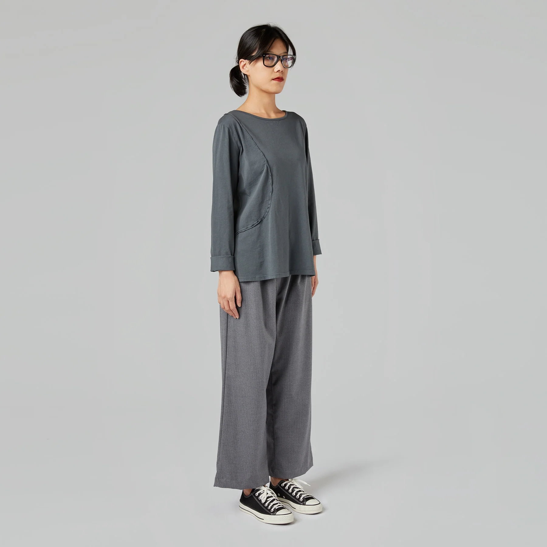 T-SHIRT WITH SEAM DETAIL - Image 9