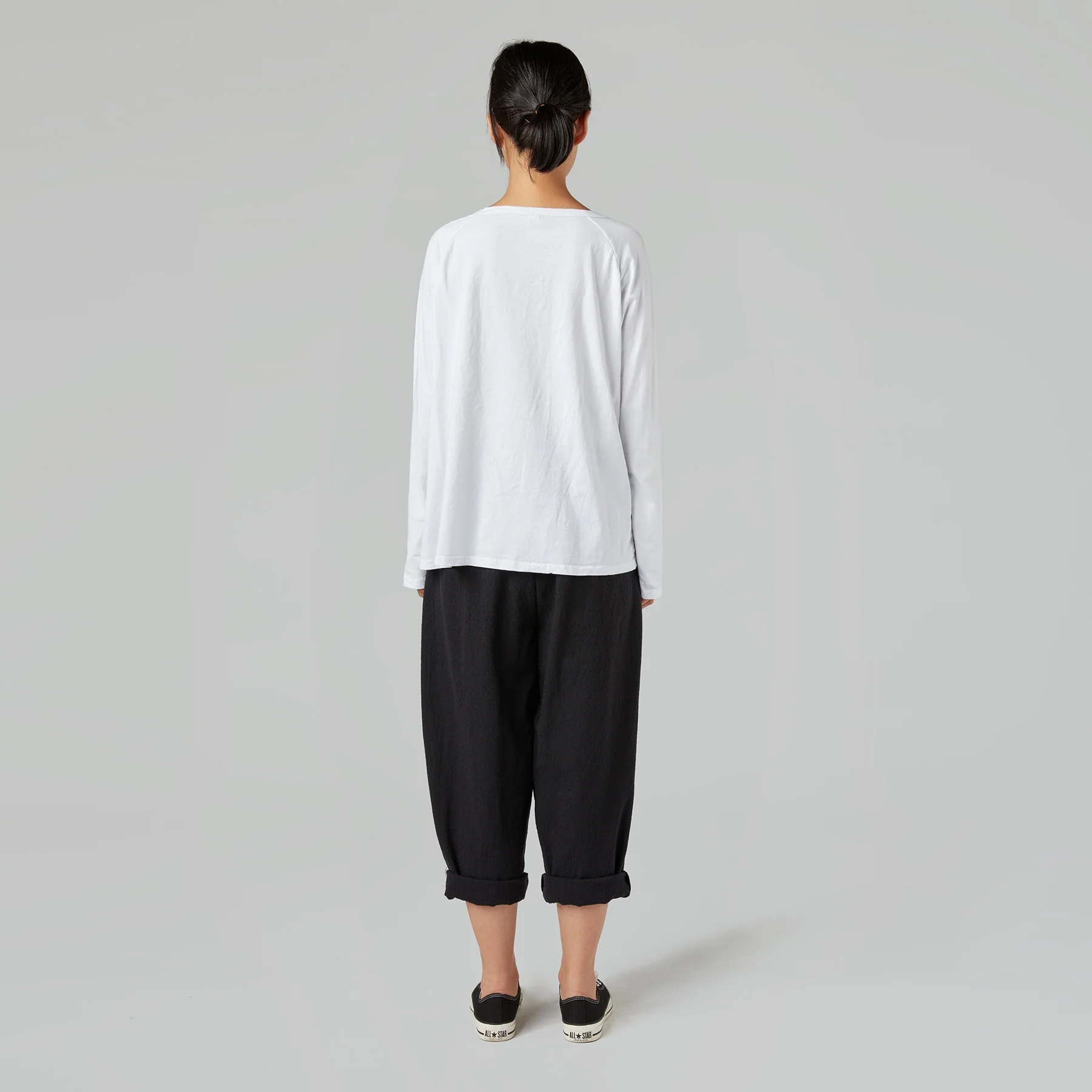 T-SHIRT WITH SEAMS IN COTTON JERSEY FABRIC - Image 5