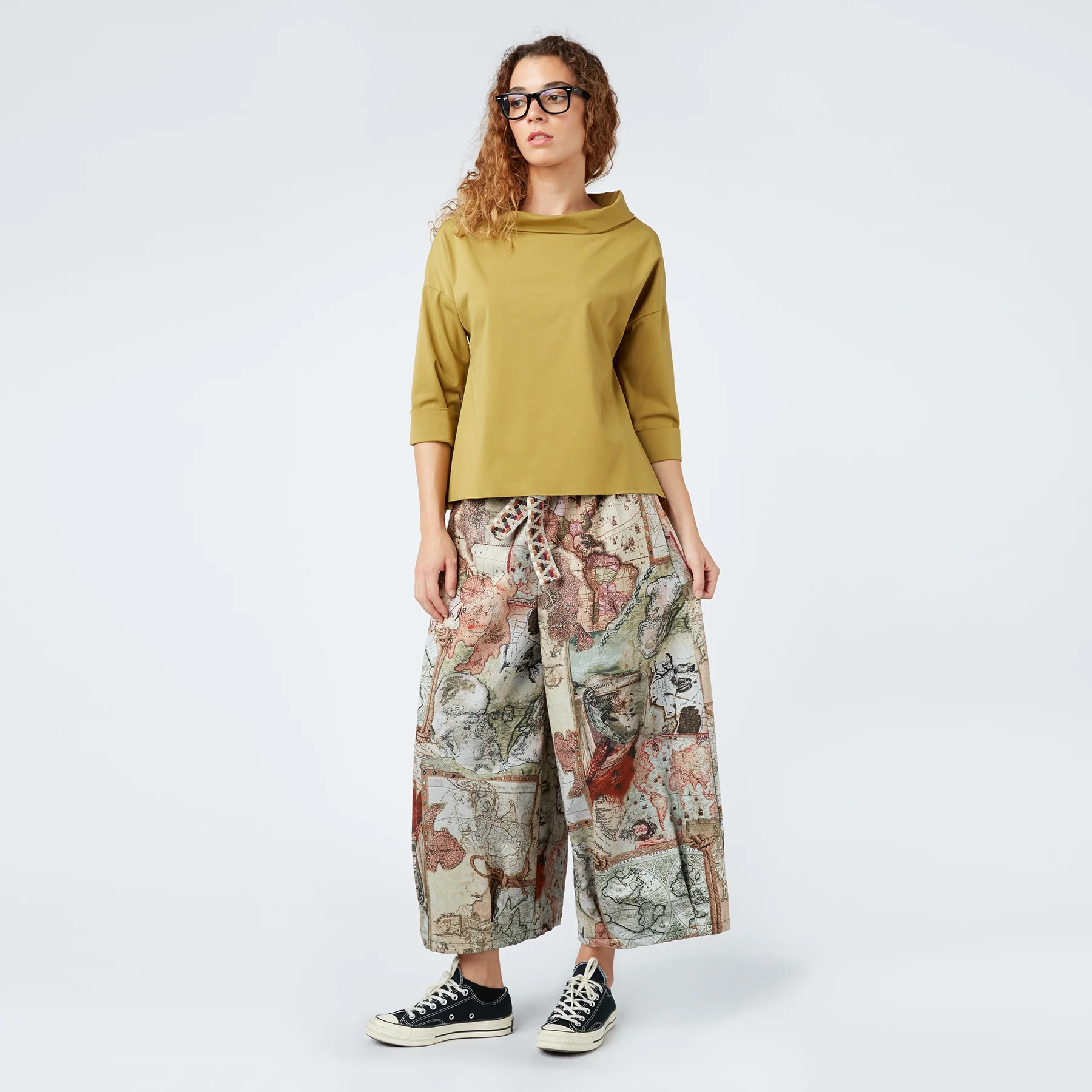 TURN-UP NECK SWEATER IN PUNTO MILANO FABRIC - Image 12