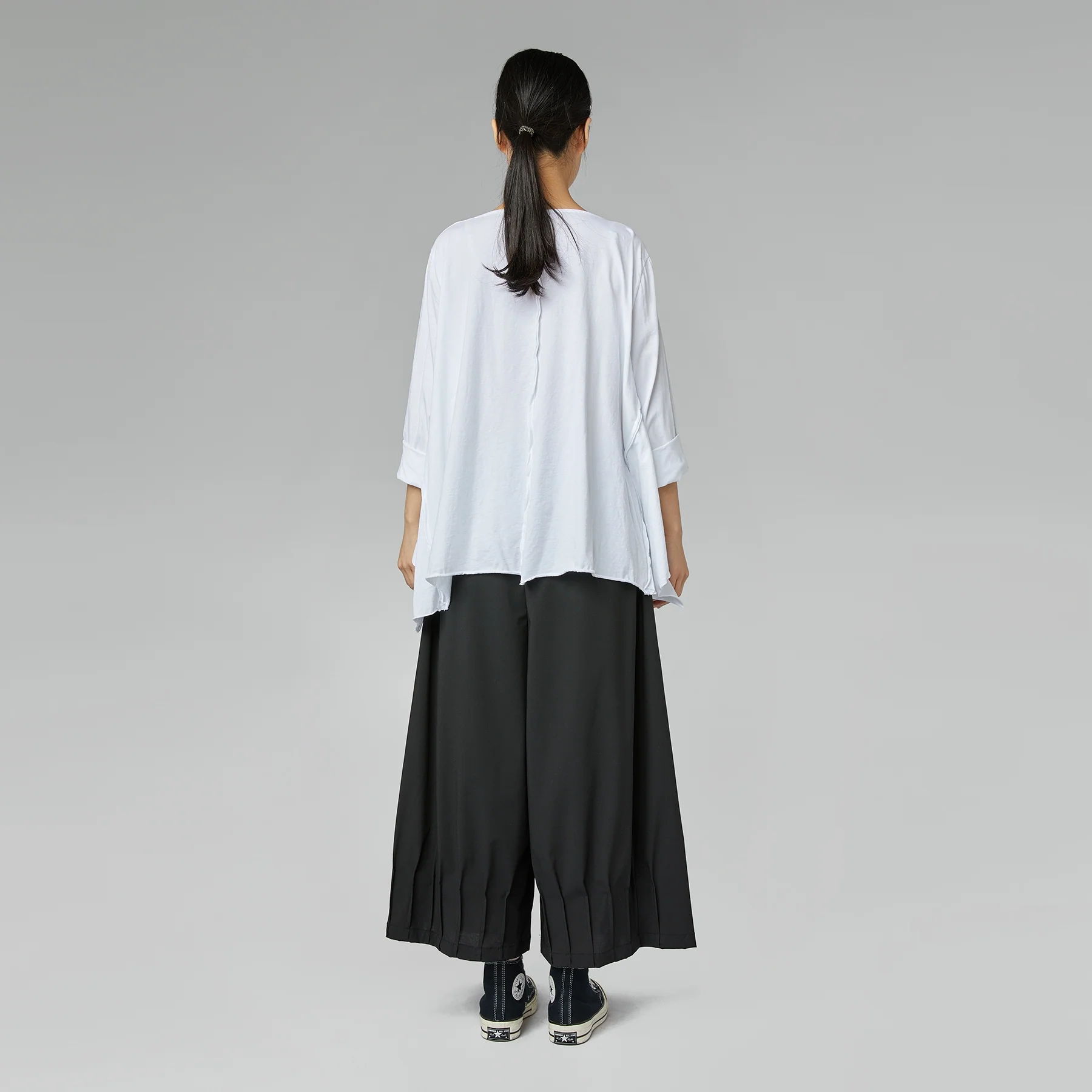 WIDE PANTS WITH DETAILS AT THE HEM - Image 4