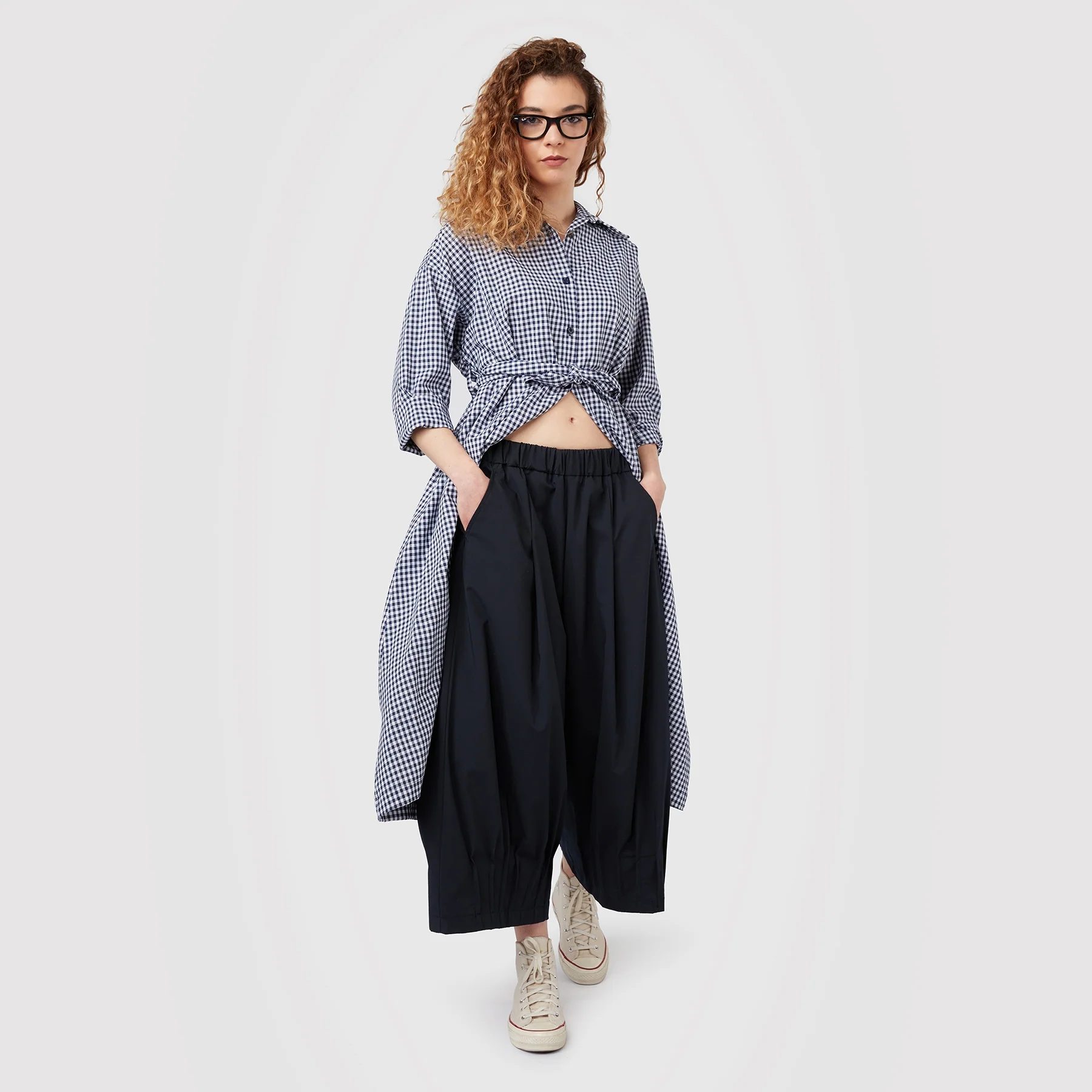 WIDE PANTS WITH DETAILS AT THE HEM - Image 6