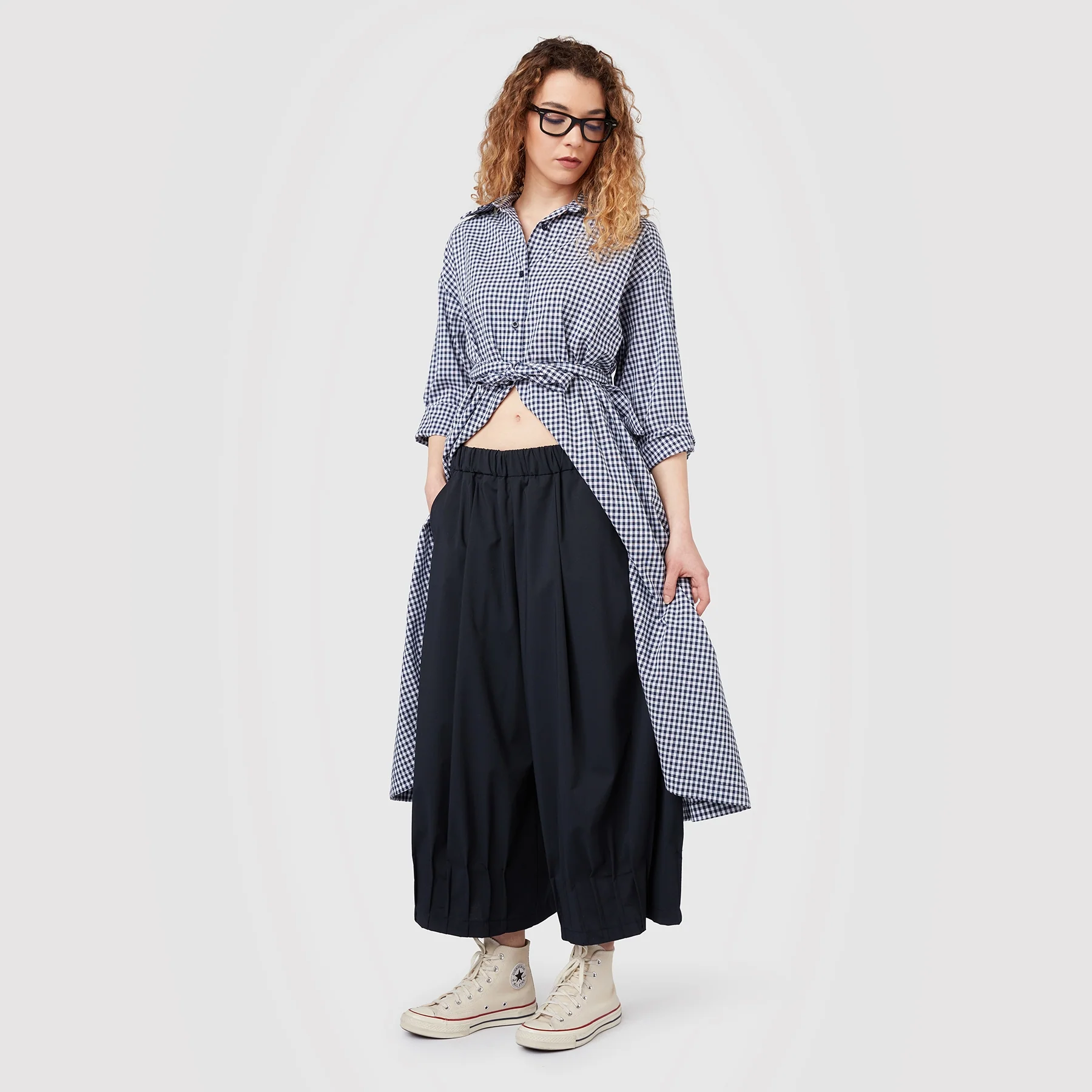 WIDE PANTS WITH DETAILS AT THE HEM - Image 8